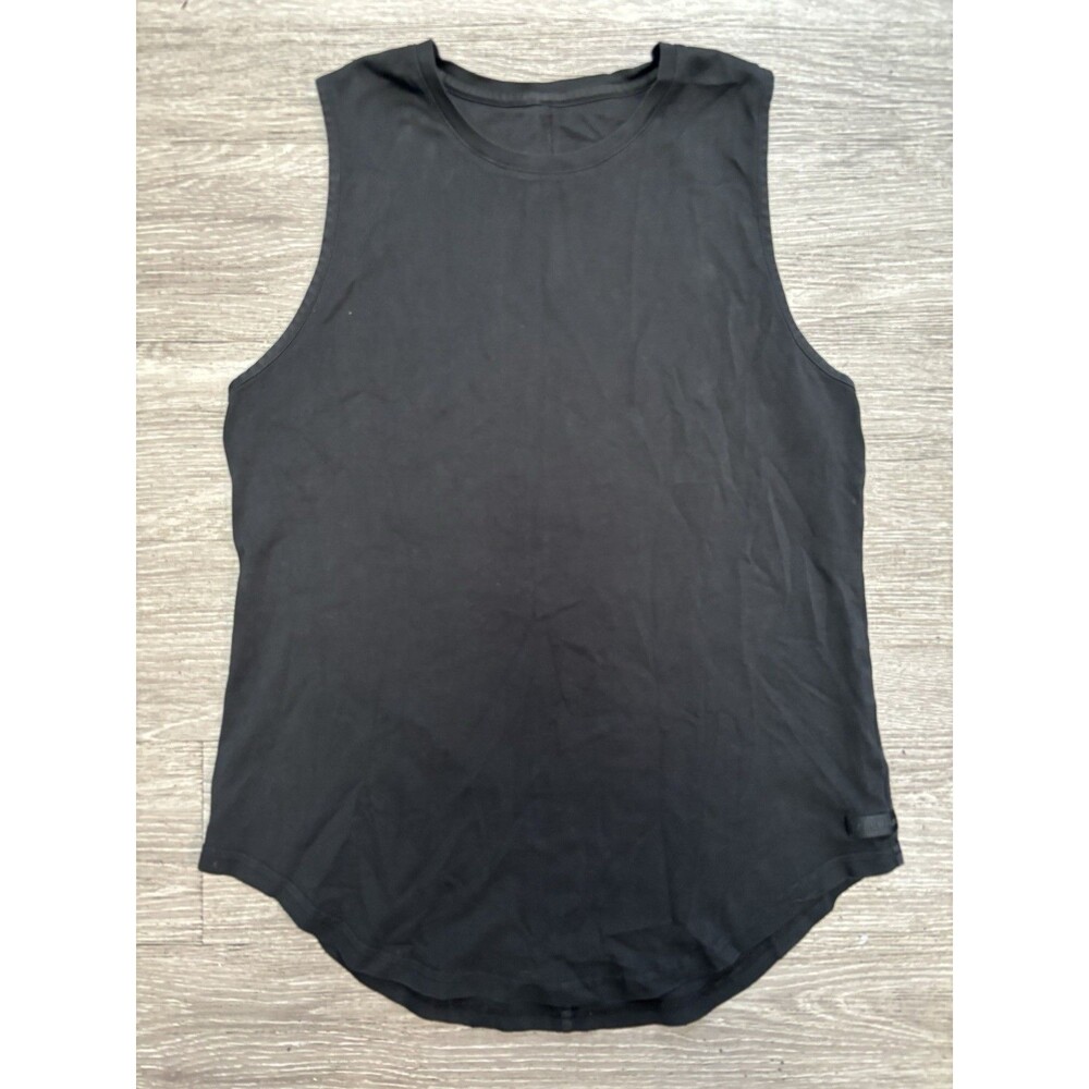 Black Alphalete Athletic Tank Top Subtle Side Hit Men's Size Large